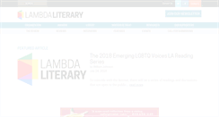 Desktop Screenshot of lambdaliterary.org